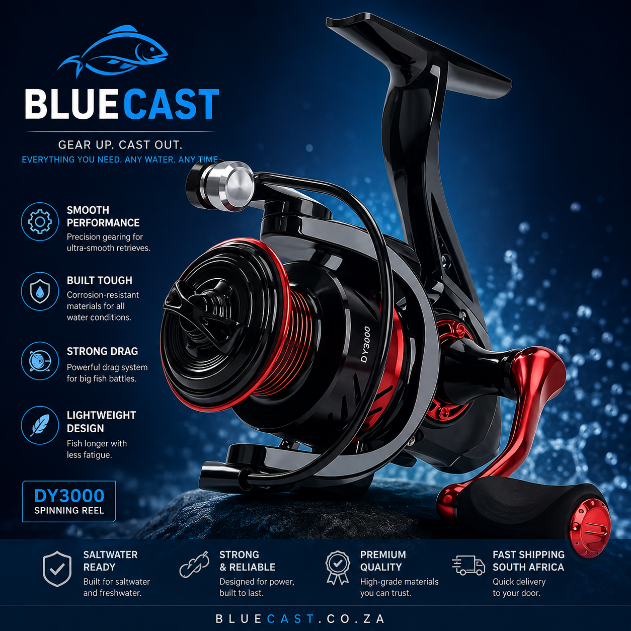 HAUT TON 1000-7000 Series Spinning Reel