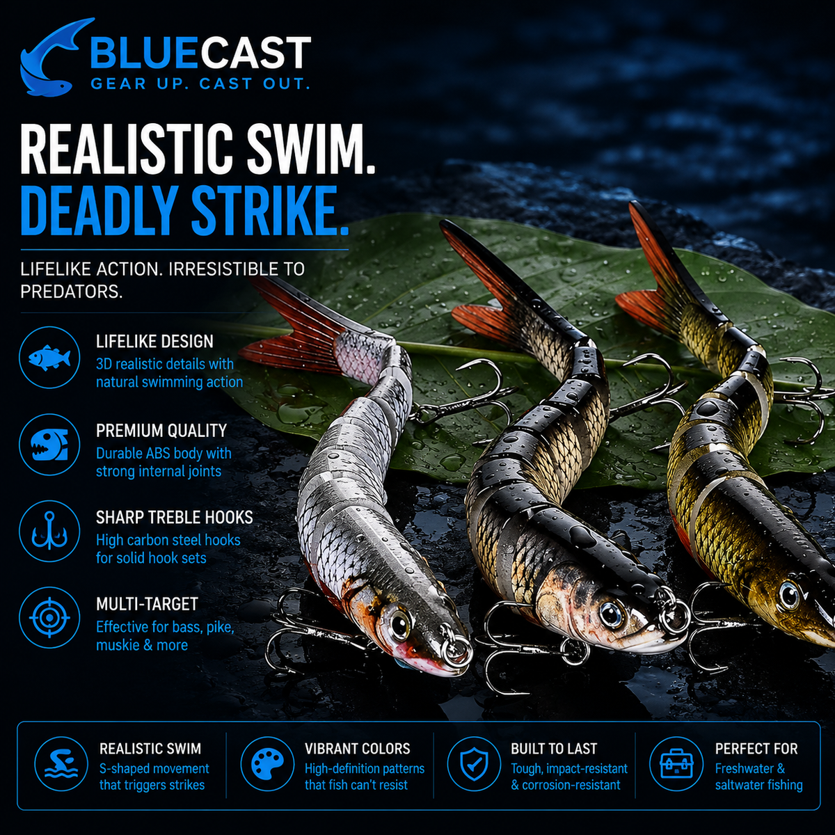 Fishing Lures Multi Jointed Swimbait