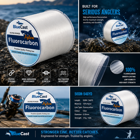500M White Fluorocarbon Fishing Line