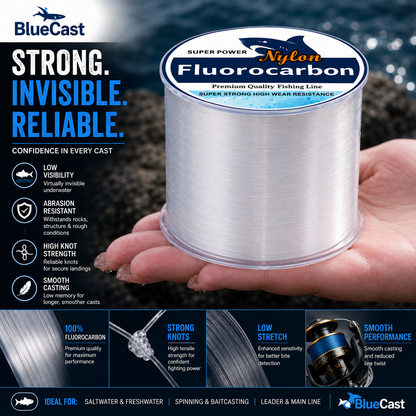 500M White Fluorocarbon Fishing Line
