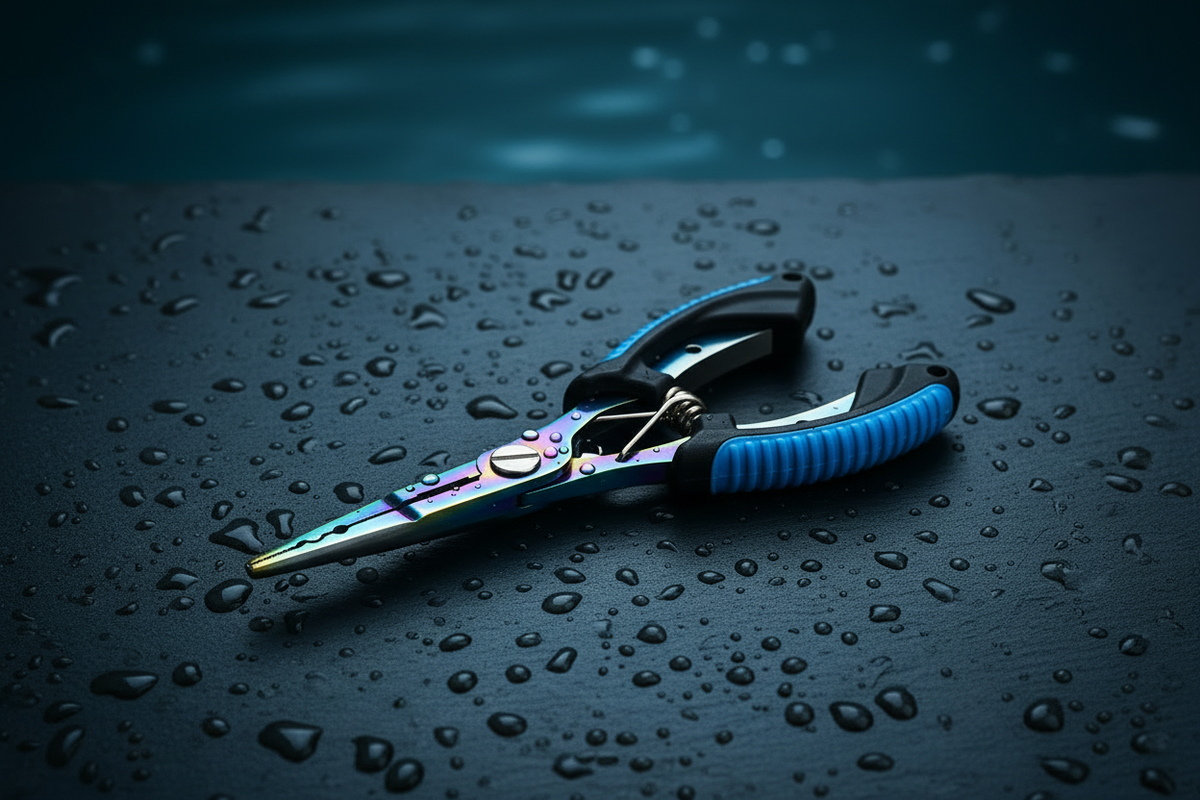 Single Colour-Coated Fishing Pliers Hero